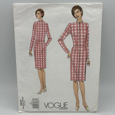 Vintage Vogue 1004 Tailored Sheath Dress Sewing Pattern Size 22 Custom Fit UC