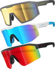 Eazyrun Youth Kids Polarized Sports Sunglasses for Age 8-12 Softball Baseball Cy
