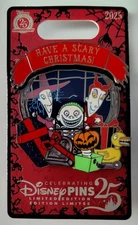 Disney Haunted Mansion Holiday Lock Shock Barrel Pin LE 3000 Christmas 2025