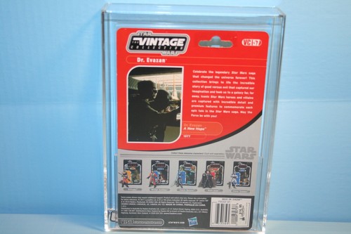 STAR WARS 2012 AFA GRADED MINT ON CARD TVC DR.EVAZON (NO SCAR) 8.0 FIGURE WEAPON - Picture 9 of 12