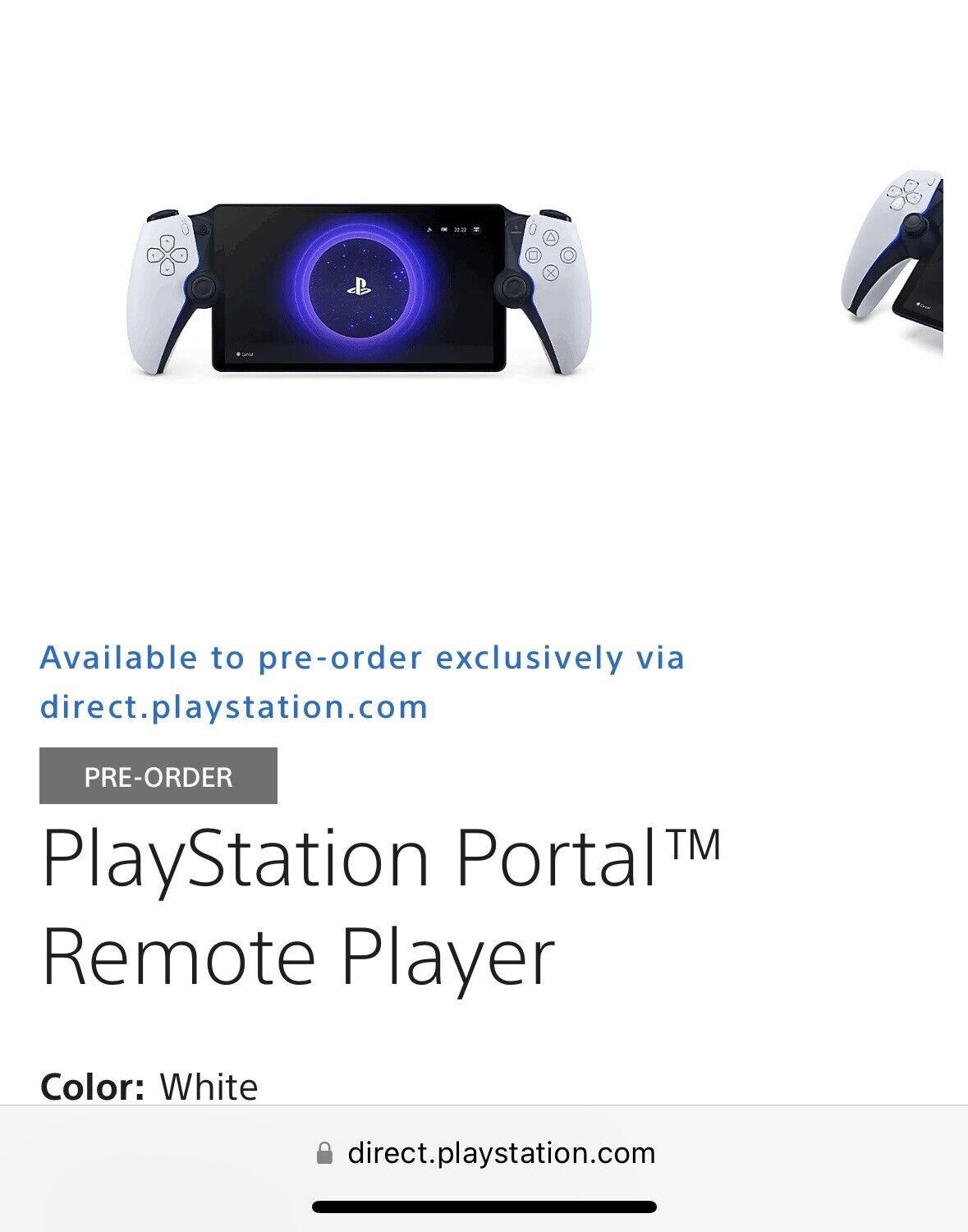 PlayStation Portal Remote Player Brand New Sealed! PREORDER