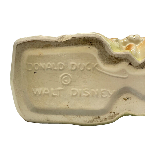 Vintage Disney Cowboy Donald Duck 1950s Ceramic Planter by Leeds China Company - Picture 7 of 9
