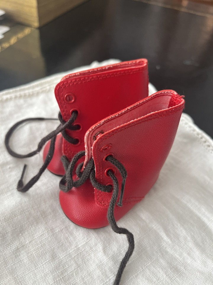 American Girl Pleasant Company Kirsten Larson Red Boots Summer Fishing