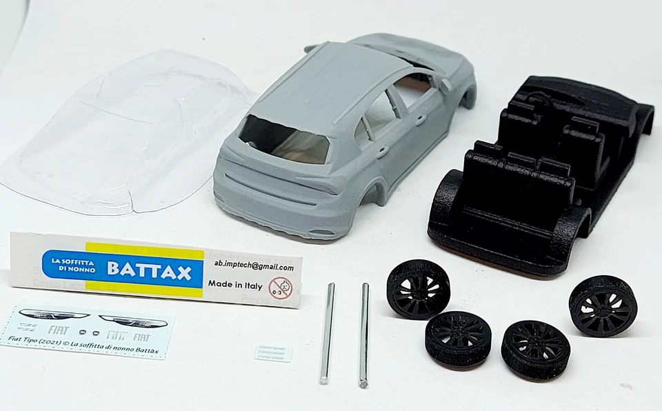 # 1/43 FIAT TIPO 2021 CROSS by BATTAX (KIT DI MONTAGGIO) 5p 3D # - Immagine 2 di 2