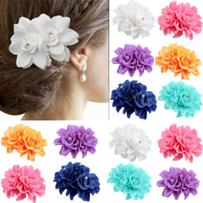 Eb Rose Flower Bridal Hair Clip Hairpin Brooch Wedding Bridesmaid