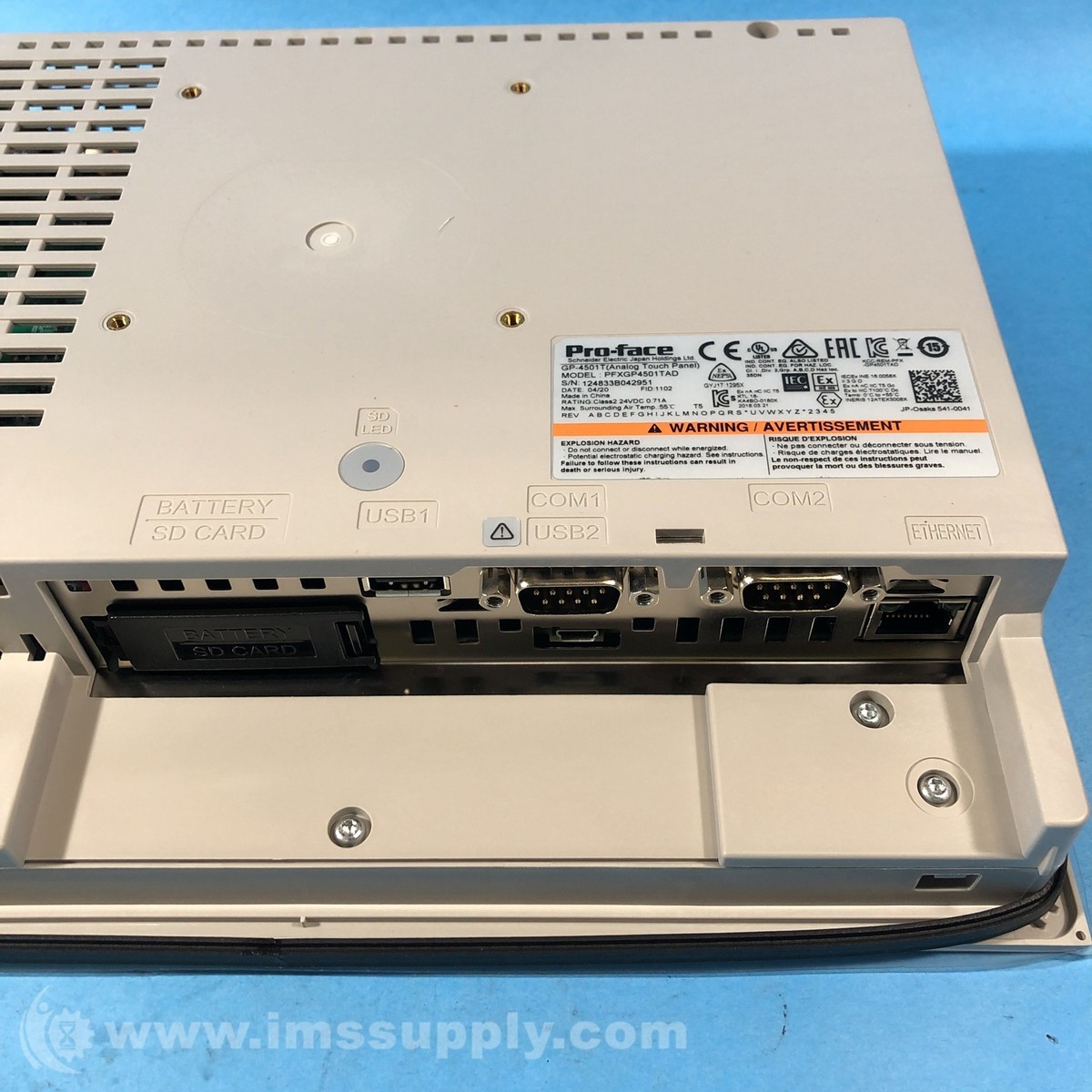 Schneider Electric PFXGP4501TAD Pro-face Gp4000 Series HMI Schneider Electric PFXGP4501TAD Pro-face Gp4000 Series HMI