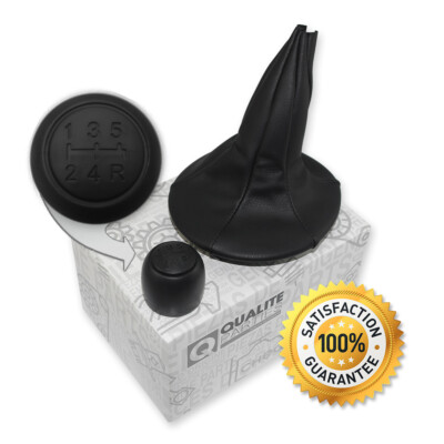 OEM SCHALTKNAUF SCHALTHEBELKNOPF SCHALTSACK FÜR FIAT PANDA 500 C SCHWARZ 5-GANG