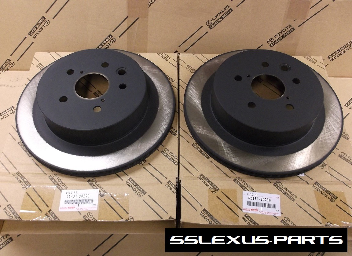 Lexus GS350 GS450H (2006-2011) OEM REAR BRAKE ROTOR SET ROTORS