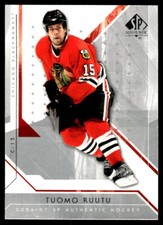 2006-07 SP Authentic #80 Tuomo Ruutu Chicago Blackhawks Hockey Card