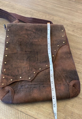 Genuine Leather Crossbody Messenger Bag - Picture 9 of 11