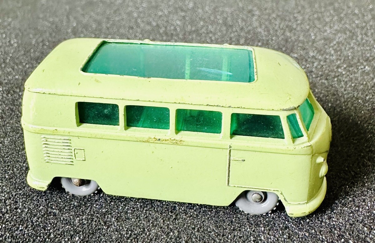 Vintage 1960s Lesney Matchbox #34 Volkswagen Caravette Gray