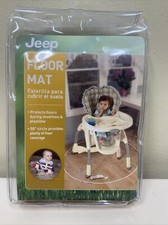 Jeep Floor Mat, Plastic Play Mat, Waterproof High Chair Floor Protector, Splat