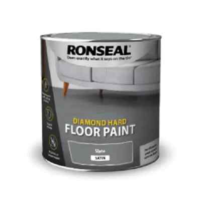 Ronseal Diamant Hartbodenfarbe Holz Betonböden Schiefer 2,5L
