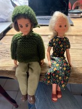 The Sunshine Family La Famiglia Felice Lotto 2 Bambole Mattel Anni 70 Vintage