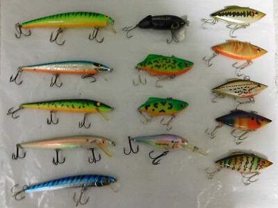 Lot of 14 Bass Fishing Lures. Various Brands | eBay Lot of 14 Bass Fishing Lures. Various Brands | eBay