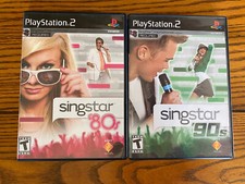 PlayStation 2 PS2 SingStar 80's and SingStar 90's - 2 Game Disc's