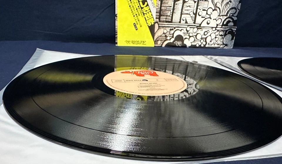 CREAM~WHEELS OF FIRE Limited 1979 Japan Obi Insert Audiophile Vinyl TOP COPY NM - Image 2 of 4