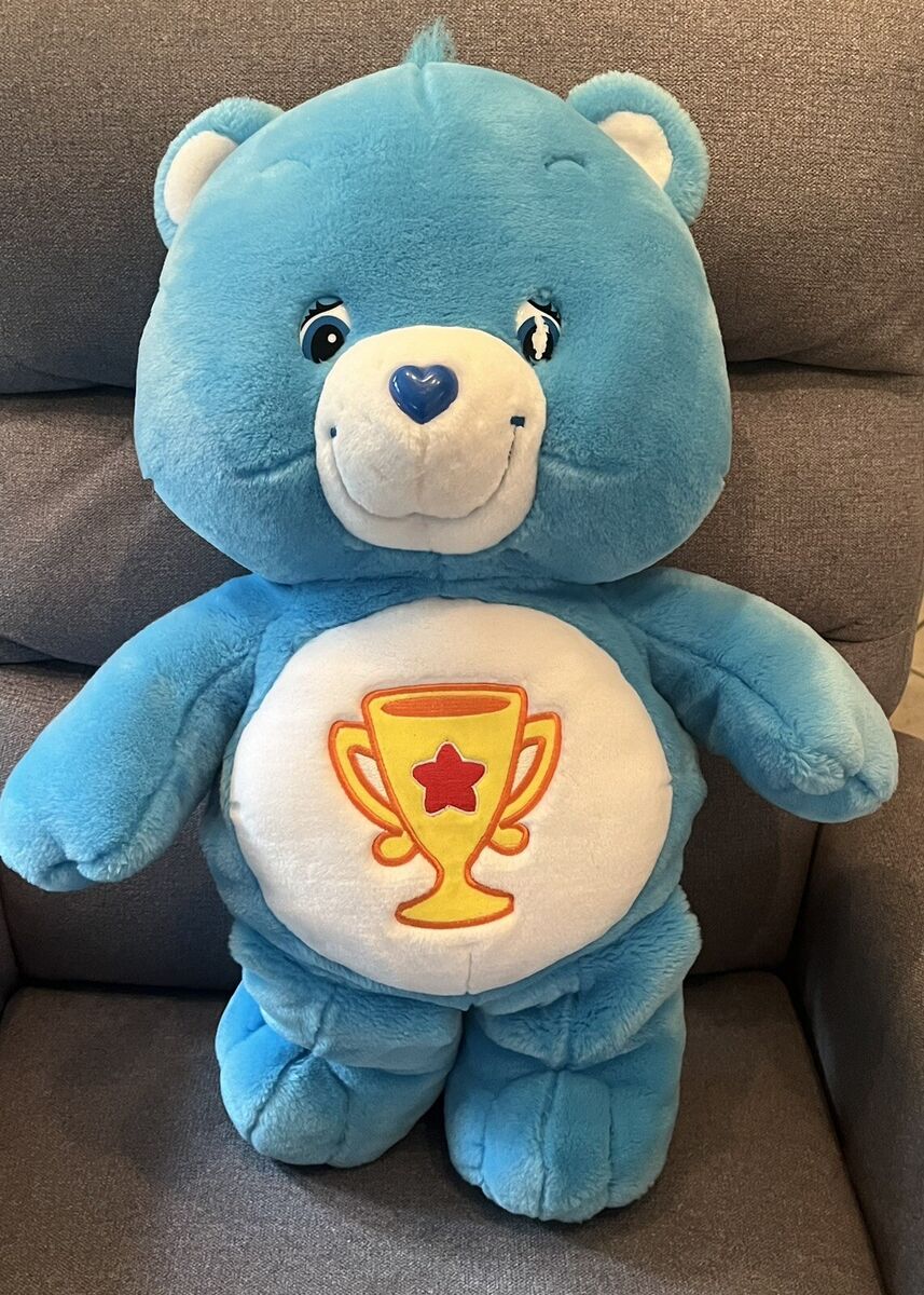 Super Rare Vintage 2002 Large Champ Care Bear Blue 26 Super Rare Vintage 2002 Large Champ Care Bear Blue 26