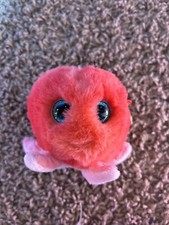 2022 TY Puffies SHELDON the Coral Octopus 4 Inch Stuffed Puff Ball Plush