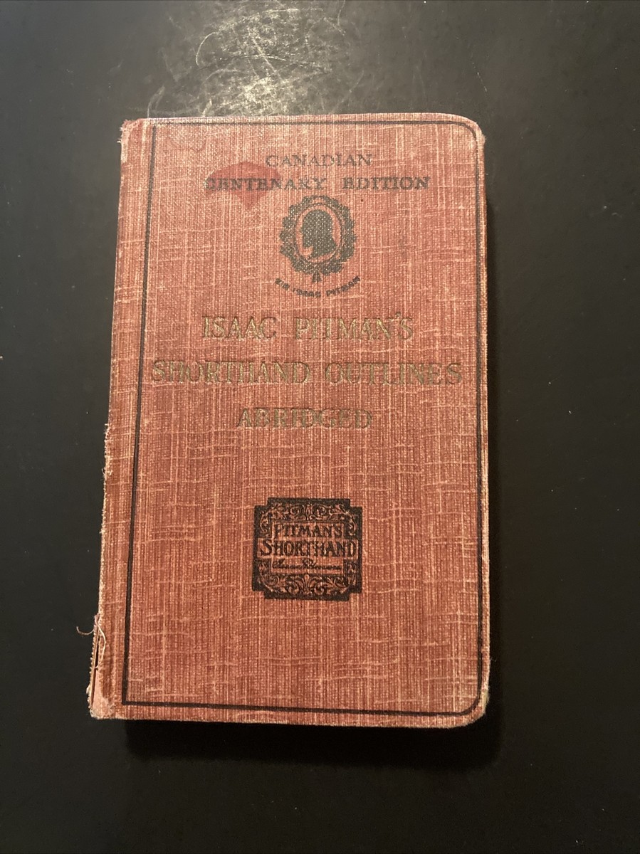 Antique Book Isaac Pitman's Shorthand Outlines Abridged
