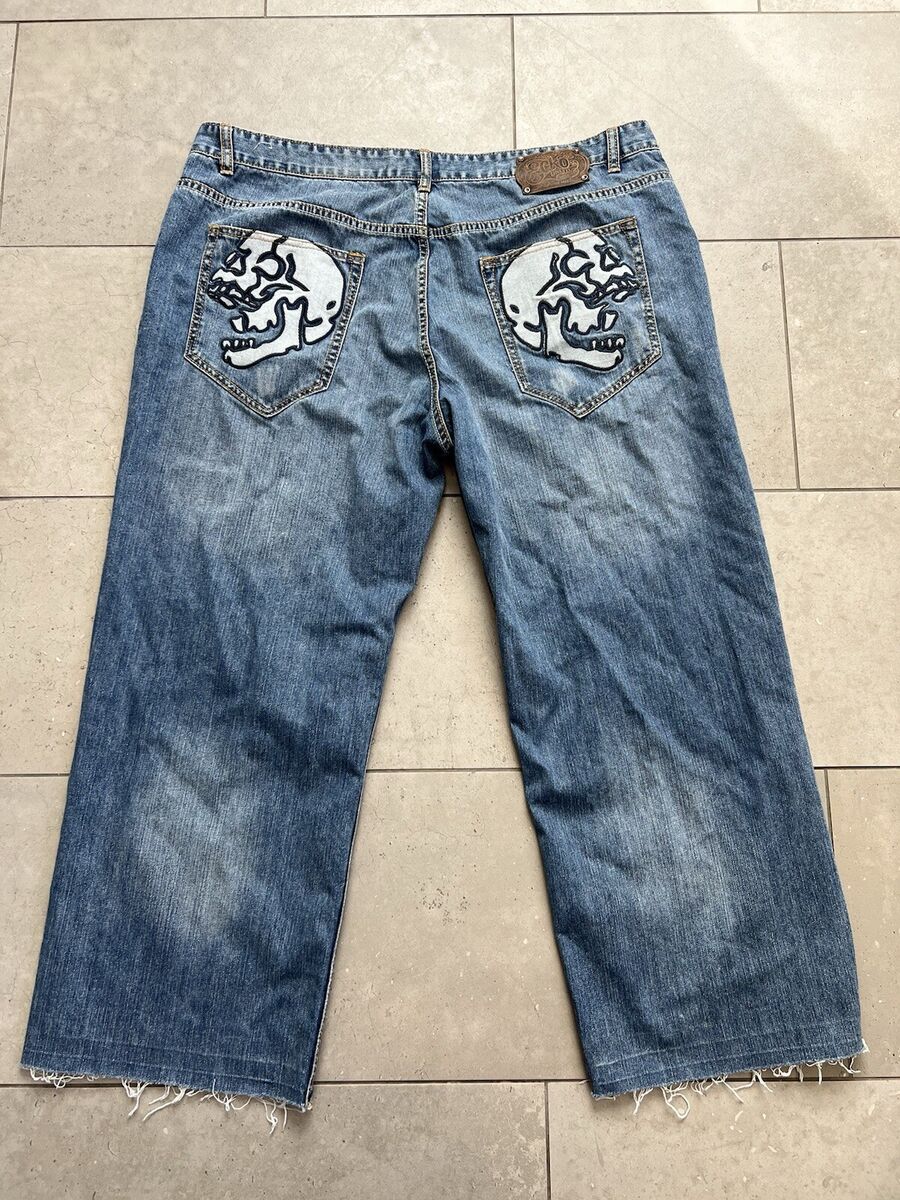 Vintage Y2K Ecko Unltd Skull Skeleton Faded Baggy Skater Hip Vintage Y2K Ecko Unltd Skull Skeleton Faded Baggy Skater Hip