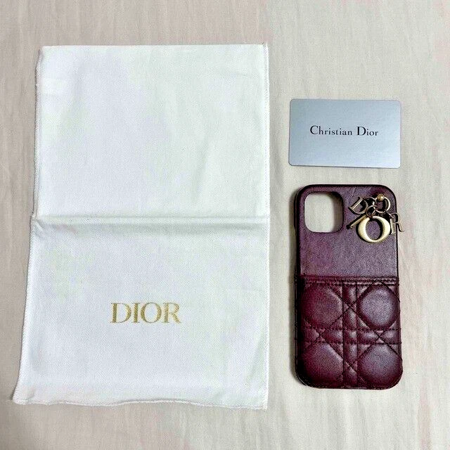 Christian Dior iPhone 12 Pro Case Cannage Deep Red 2021 Autumn