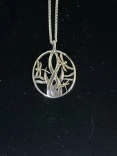 Keith Jack Sterling Silver & 10K Gold Dragonfly in Reeds Pendant Necklace