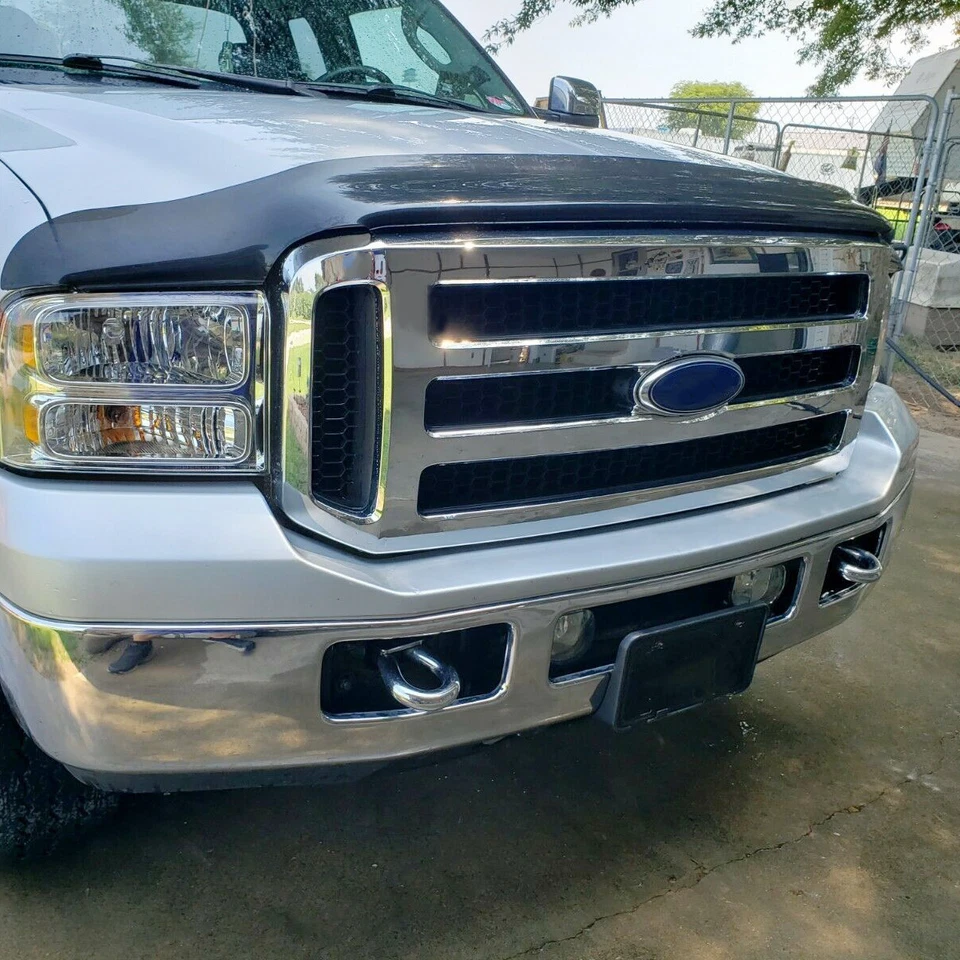 Grille Chrome Shell w/Gray Insert for Ford 2005-2007 F250 F350 2005 Excursion - Изображение 3 из 4