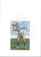 Ernie Nevers unsigned Goal Line Art Card in Toploader