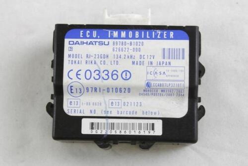 89780-B1020 DAIHATSU SIRION 1.0 B 51KW 5M 5P (2009) EMBROIDERED IMMOBILIZER CONTROL UNIT - Picture 1 of 1