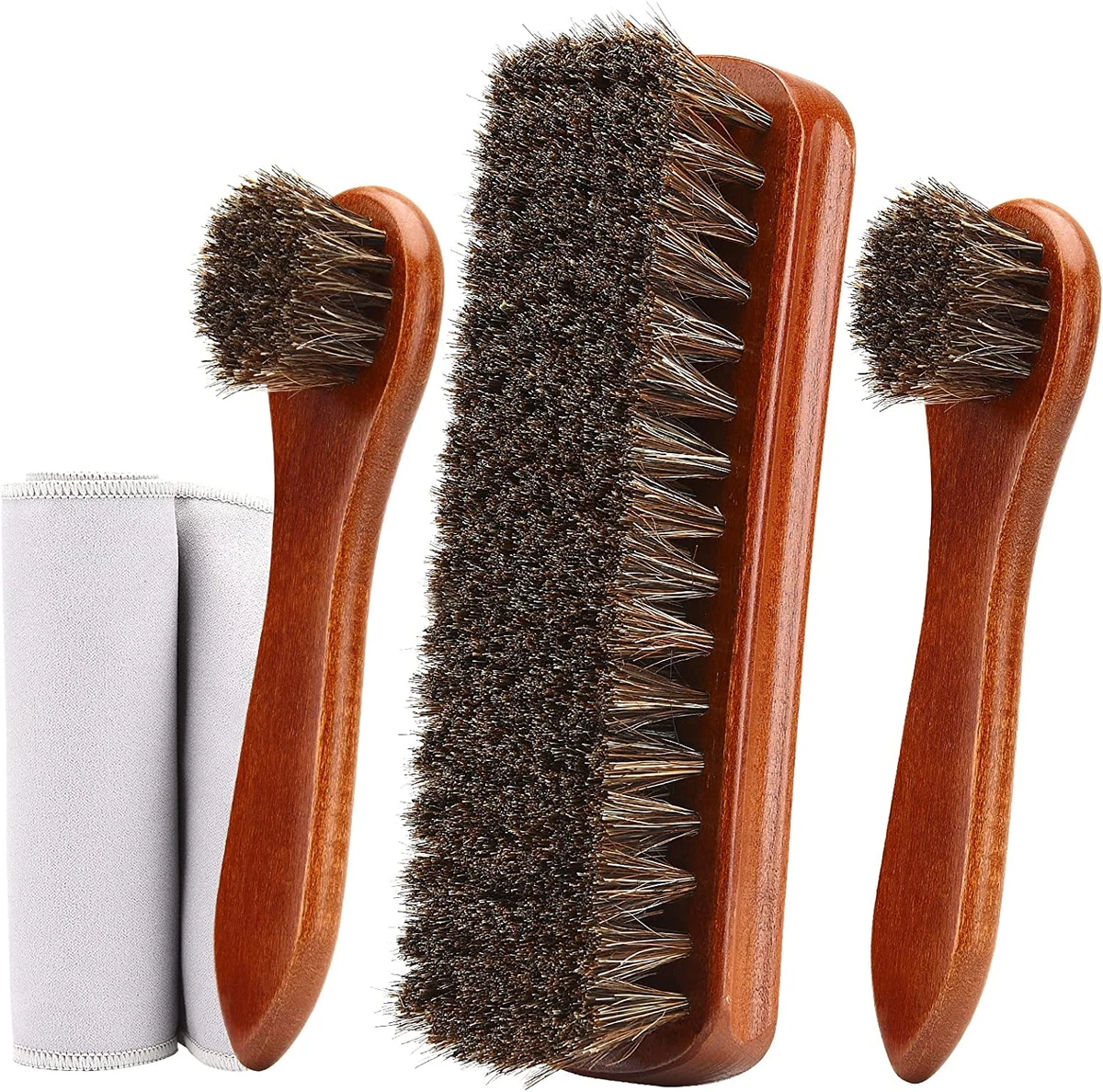 Lincoln Shoe Polish Horsehair Shine Brushes Professional Grade 8