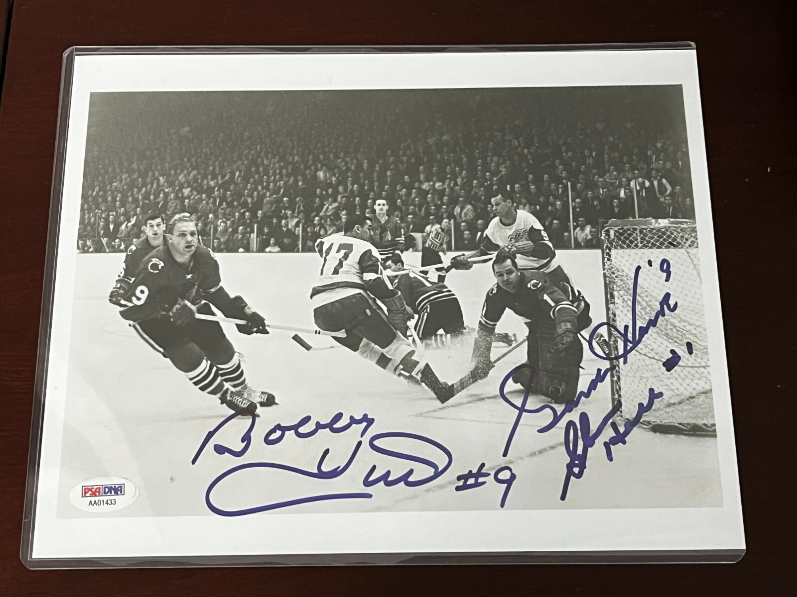 Bobby Hull Autographed Signed NHL All-Stars 8 X 10 Photo Glenn Hall Gordie Howe PSA DNA Auto 