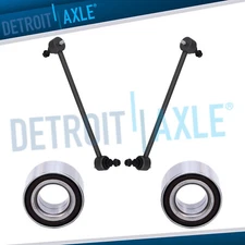 4pc Front Wheel Bearing + Sway Bar Links for 2007 2008 2009 Mazda 3 MazdaSpeed