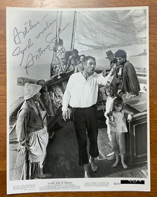 Anthony Quinn Actor A High Wind in Jamaica Signed Autographed Photo
