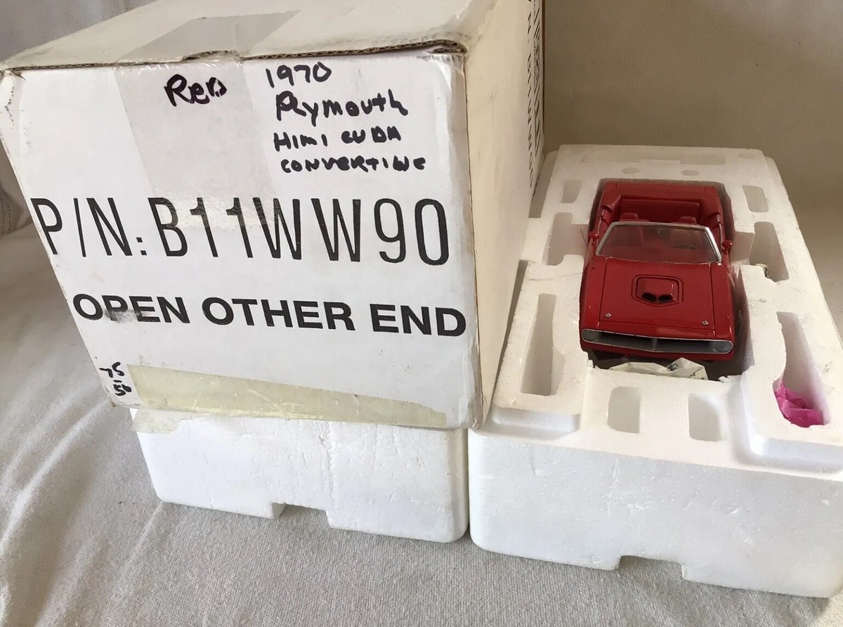 Franklin Mint 1970 Plymouth Hemicuda Convertible RED, DieCast