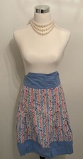 Vintage Mid Century Handmade Full Cover Kitchen Apron Pockets