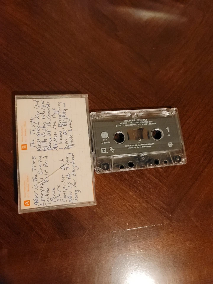 Erasure – Chorus (1991, Original Cassette, Sire 9 26668-4) Vintage Foto 2 de 4