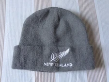 New Zealand Unisex Cable Knit Slouchy Beanie Skully Cap Hat Grey