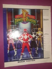 Mighty Morphin Power Rangers VINTAGE 1993 Saban Book Cover Paper 