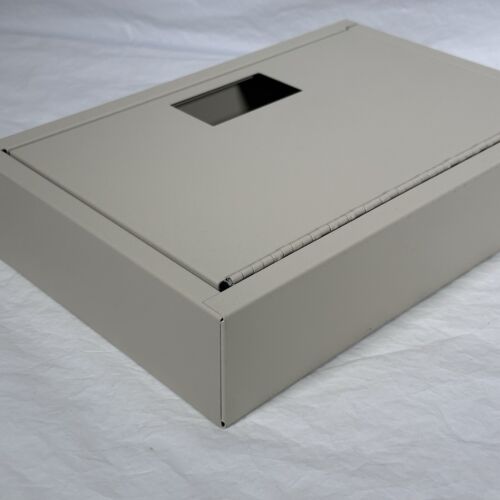 Locking Key Cabinet for 32 Keys Wall Mount Metal Storage 4 Wheel Combo Uline - Picture 19 of 21