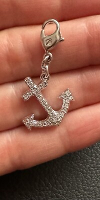 Original Swarovski Anker Charm/Anhänger, rhodiniert