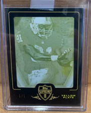 2010 Tim Brown Topps Supreme Yellow Printing Plate #D 1/1 RARE HOF RAIDERS!