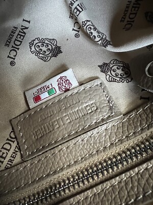 NWT I Medici Italian 2-way wear Leather Pebble Backpack Handbag. NWT I Medici Firenze 2-way Wear Italian Leather Pebble  main image 2