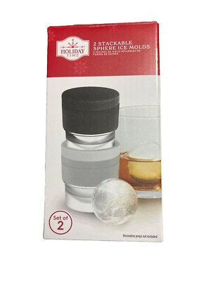 Stackable Sphere Ice Molds Pack Of 2 Holiday Time/christmas Celebration