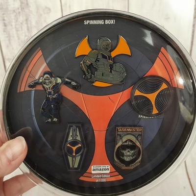 Marvel Black Widow Taskmaster Pin Set & Spinning Case Amazon Exclusive Ltd 1,000