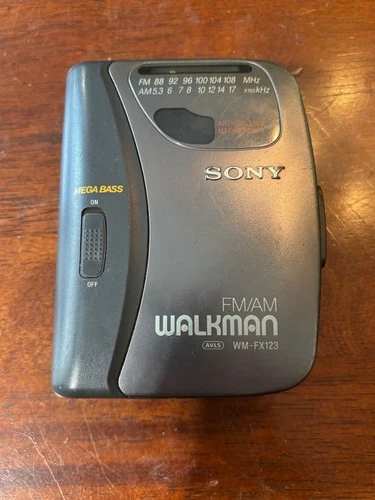Vintage Sony WalkMan WM-FX123 - Portable Radio & Cassette Player – Black - Used