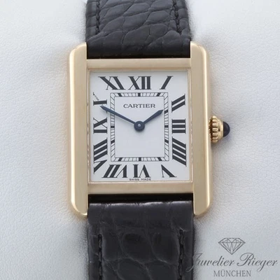Cartier Lady Tank Solo Edelstahl Gelbgold 750 2020 W5200002 Stahl Gold Damen - Bild 1 von 2