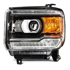 Projector Headlights W/ LED DRL For GMC Sierra 2500 HD Denali 6.0L V8 2015-2019