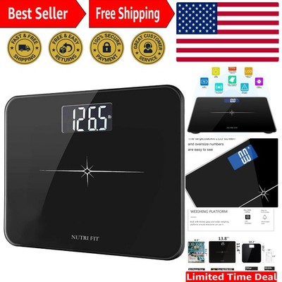 Step-On Technology Digital Scale with Large Backlit Display - Max 400lb Capacity