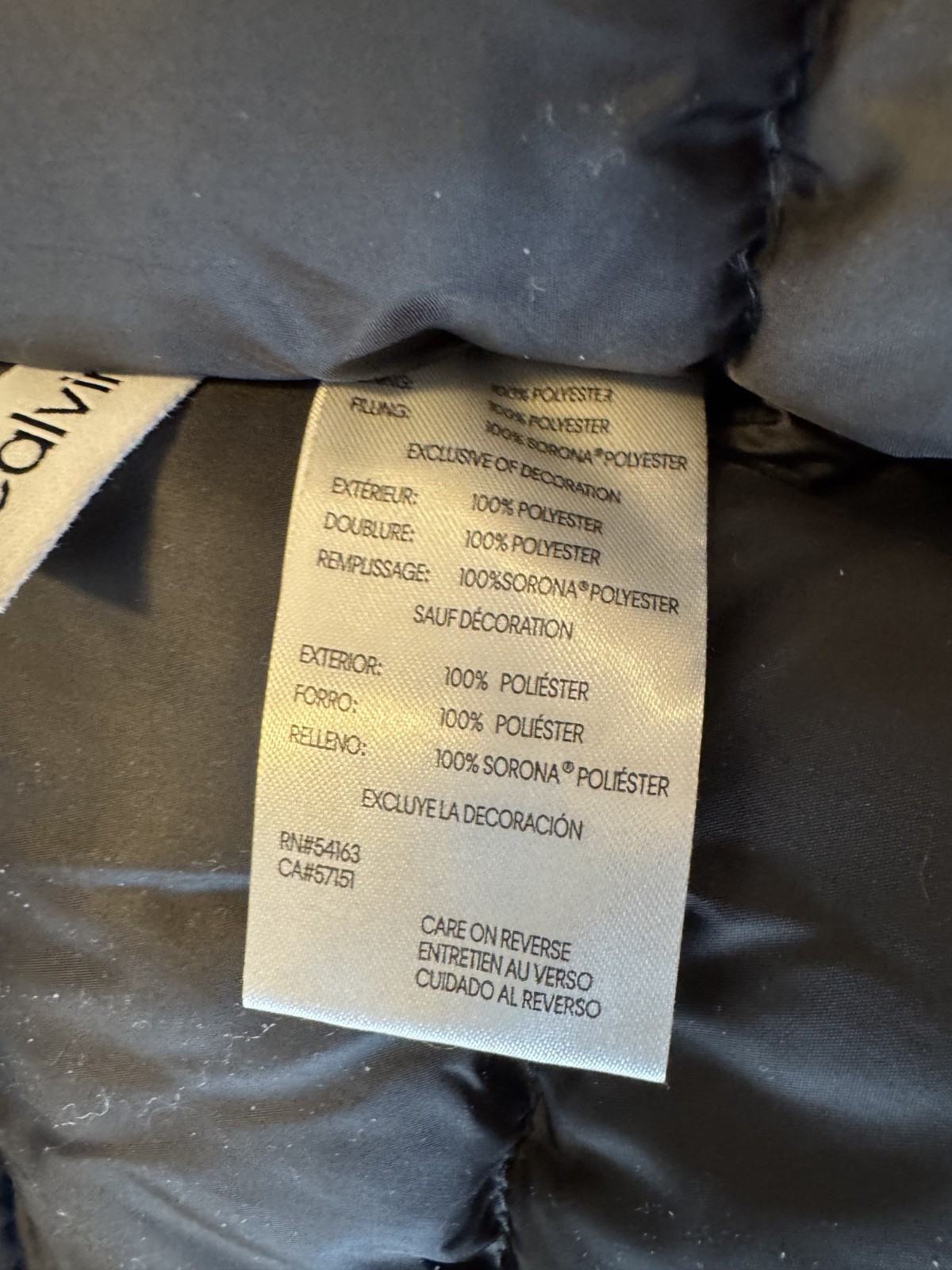 Calvin Klein Men's Long Puffer Sorona Aura Hooded Coat. Size S. NEW image 10